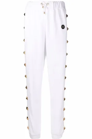 Philipp Plein Pantaloni sportivi con borchie