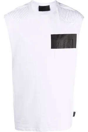 Philipp Plein Top smanicato con logo