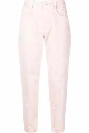 Stella McCartney Jeans crop con effetto schiarito