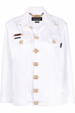 Philipp Plein Giacca denim con applicazione