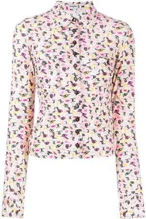 CHANEL Donna Abbigliamento vintage - Camicia con stampa anni '90 - Rosa
