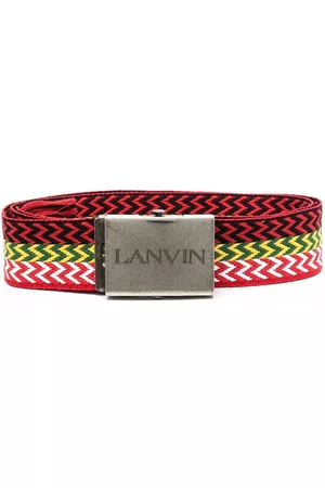 Lanvin Uomo Cinture - Cintura con motivo chevron - Nero