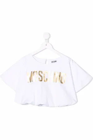 Moschino T-shirt con stampa crop