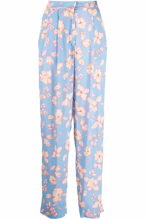 FORTE FORTE Pantaloni dritti a fiori