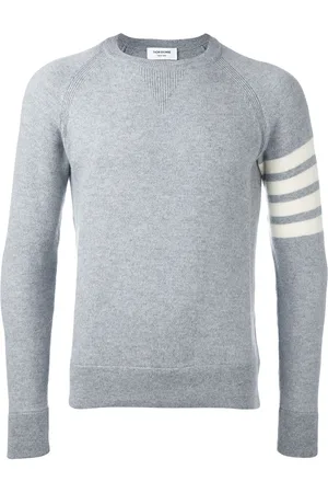 Thom Browne Maglione con manica rigata