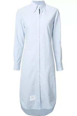Thom Browne Donna Vestiti a righe - Abito stile camicia dettaglio righe - Blu