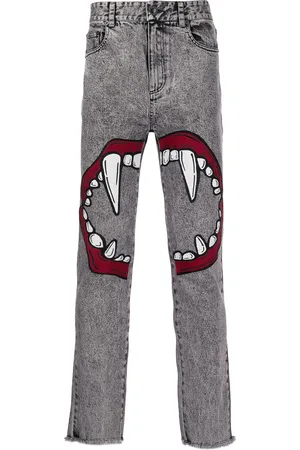 HACULLA Jeans skinny Fang Lip con stampa