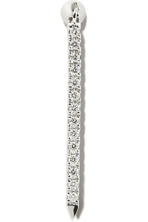 Maria Tash Ciondolo Eternity in oro bianco 18kt con diamanti