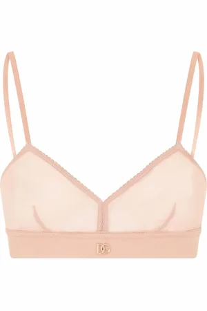 Dolce & Gabbana Reggiseno a triangolo con logo DG