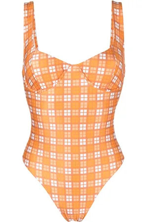 FAITHFULL THE BRAND Costume intero a quadri Mona