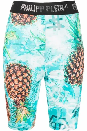 Philipp Plein Shorts da ciclismo Pineapple Stones Stones
