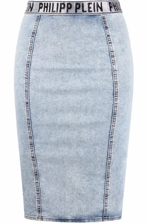 Philipp Plein Gonna denim Stones