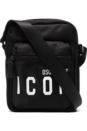 Dsquared2 Borsa messenger con stampa