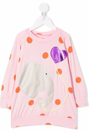 Wauw Capow by Bangbang Abito modello maglione Ellen a pois