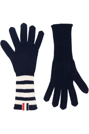 Thom Browne Guanti con dettaglio a 4 righe