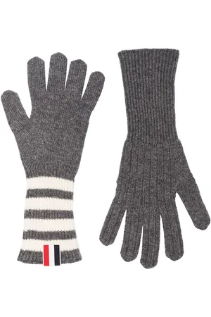 Thom Browne Guanti con dettaglio a 4 righe