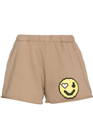 Natasha Zinko Shorts sportivi con stampa Emoji