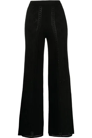 Marine Serre Pantaloni a gamba ampia Crescent Moon