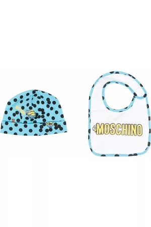 Moschino Berretti - Set berretto con stampa - Blu