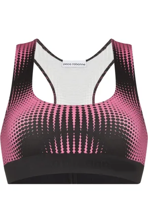 Paco rabanne Reggiseno sportivo con stampa