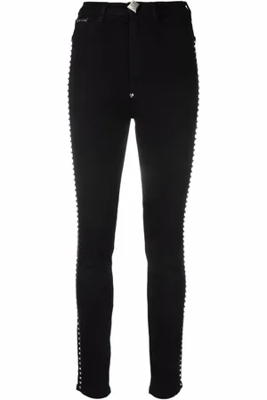 Philipp Plein Jeans skinny Crystal a vita alta