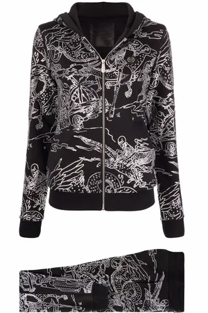 Philipp Plein Tuta sportiva Stones Skeleton