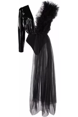 Alchemy Donna Body - Body con ruches x Lia Aram - Nero