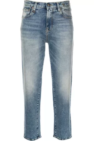 R13 Donna Jeans a vita alta - Jeans affusolati a vita alta - Blu