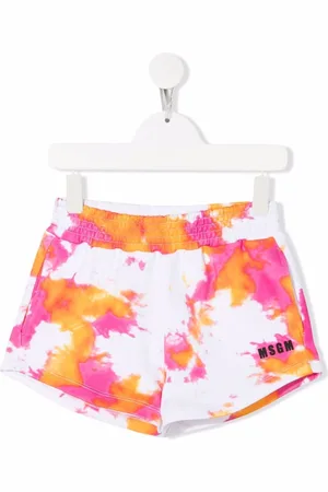 Msgm Shorts sportivi con fantasia tie-dye