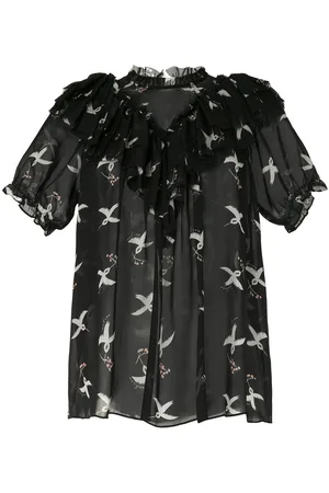 Macgraw Blusa Migration Bird Print