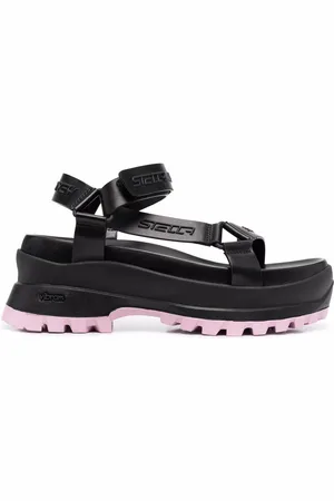 Stella McCartney Sandali con logo goffrato Trace