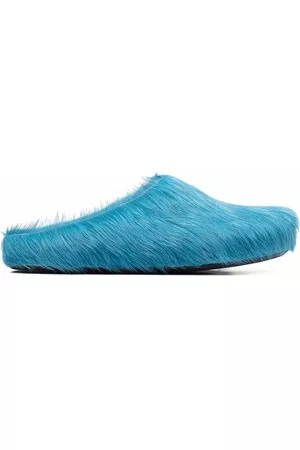Marni Uomo Scarpe stringate e mocassini - Slippers con stampa - Blu