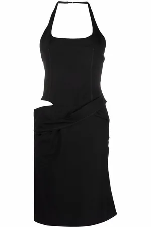 Jacquemus Abito asimmetrico con scollo all