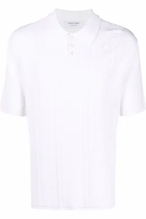 Marine Serre Polo Crescent Moon con stampa