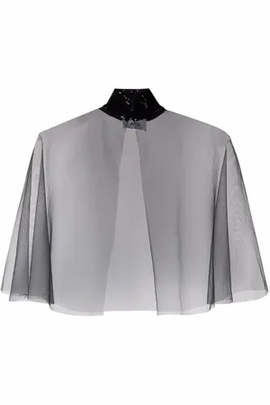 Atu Body Couture Top semi trasparente con paillettes