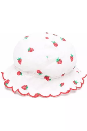 Stella McCartney Cappello da baseball con stampa - Bianco