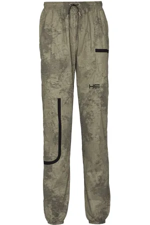 HELIOT EMIL Pantaloni sportivi con stampa camouflage