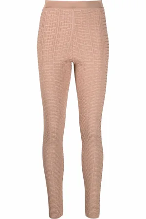 Balmain Leggings con monogramma goffrato