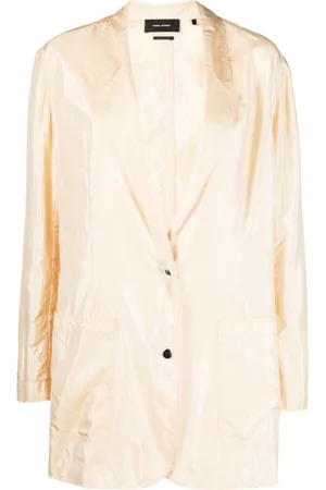 Isabel Marant Blazer metallico con effetto stropicciato