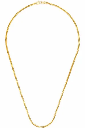 TOM WOOD Collana placcata in argento sterling a maglia barbazzale