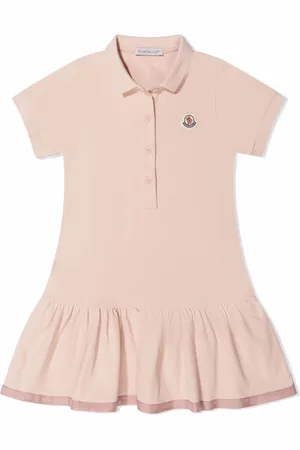 Moncler Abito stile polo con peplum