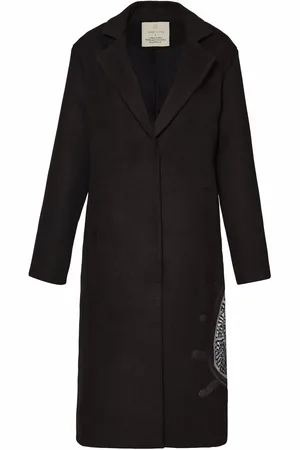 Unreal Fur Cappotto Munga con ricamo
