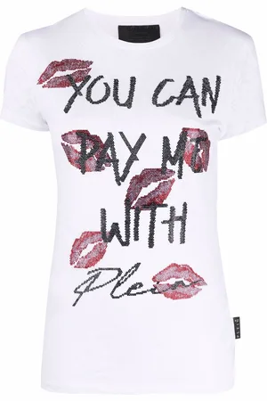 Philipp Plein T-shirt con strass