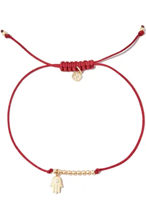 Sydney Evan Bracciale Hamsa Hand in giallo 14kt con diamante