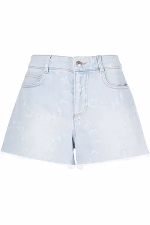 Stella McCartney Shorts denim con logo Stella