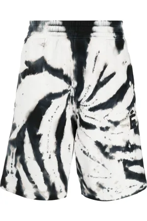 Etudes Shorts in cotone biologico con fantasia tie-dye