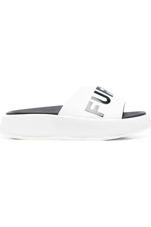 Furla Sandali slides con stampa in pelle