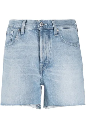 7 for all Mankind Bermuda con orlo a taglio vivo