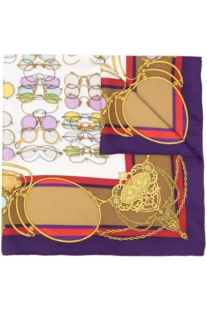 Gucci Foulard con stampa anni 