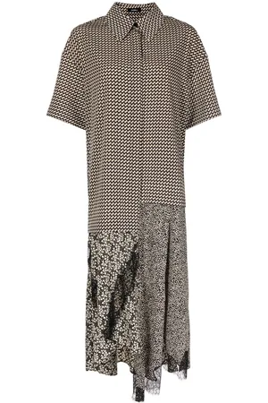GOEN.J Abito con bordo in pizzo